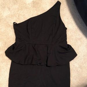 Like new Torrid black peplum dress